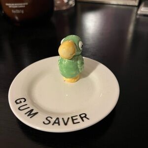 Rare Vintage Josef Original Green and Yellow Gum Saver Dish